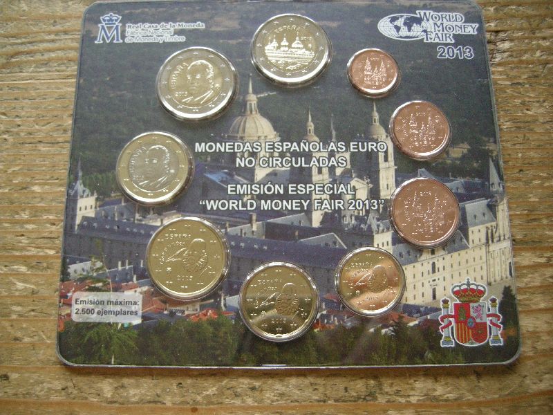 (afbeelding voor) BU set Spanje World Money Fair 2013